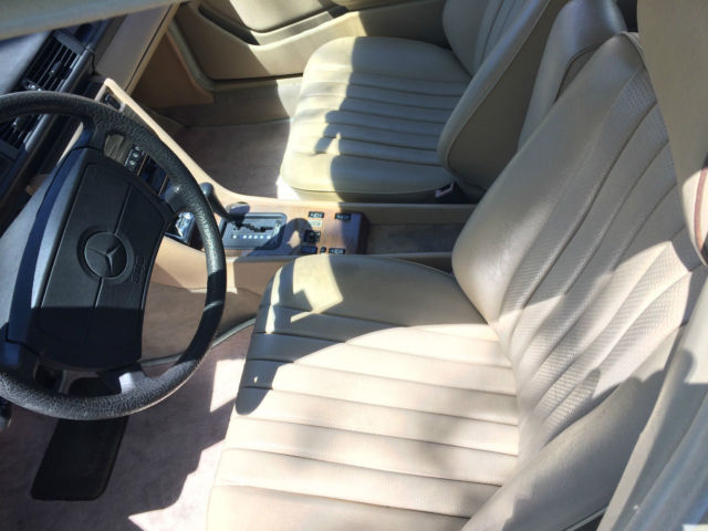 1989 Burgundy Mercedes-Benz 300-Series Sedan