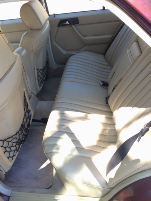 1989 Burgundy Mercedes-Benz 300-Series Sedan