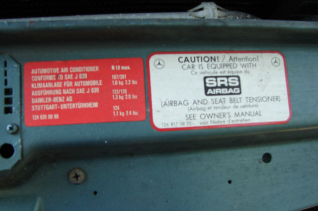 1989 Green Mercedes-Benz SL-Class Convertible