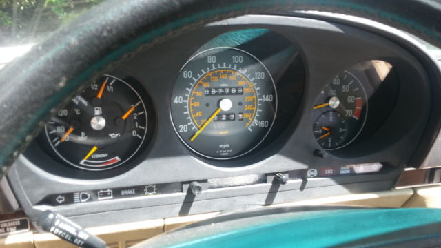 1989 Green Mercedes-Benz SL-Class Convertible