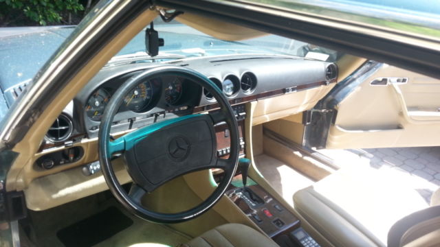 1989 Green Mercedes-Benz SL-Class Convertible