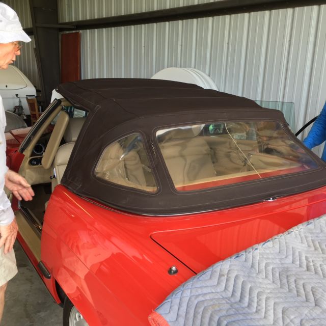 1989 Red Mercedes-Benz SL-Class Convertible