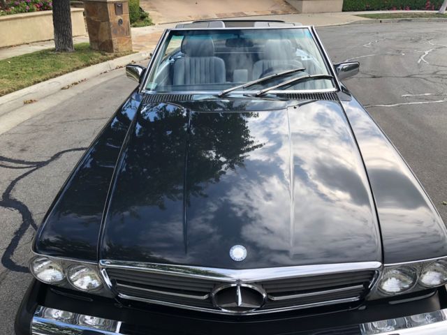 1989 Gray Mercedes-Benz SL-Class Convertible