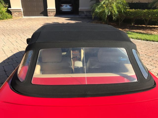 1989 Red Mercedes-Benz SL-Class Convertible