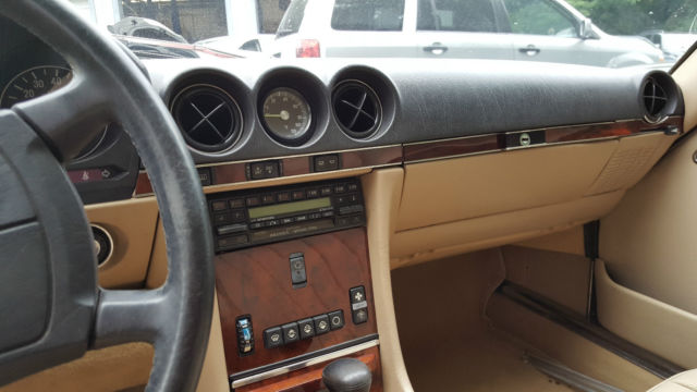 1989 Red Mercedes-Benz SL-Class conv