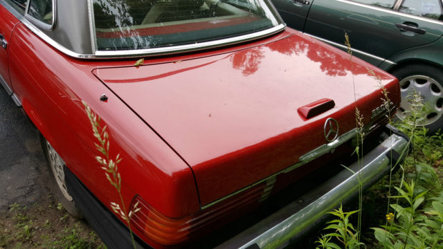 1989 Red Mercedes-Benz SL-Class conv