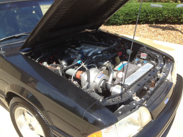 1989 Maroon Ford Mustang Hatchback