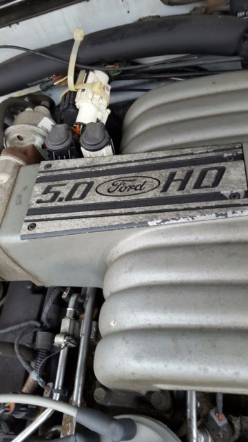 1989 White Ford Mustang Convertible