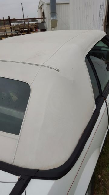 1989 White Ford Mustang Convertible