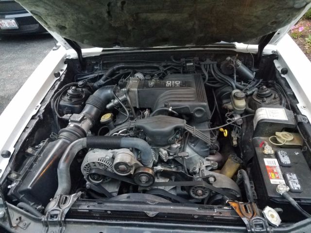 1989 White Ford Mustang Convertible