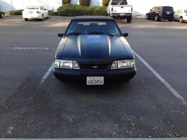 1989 Black Ford Mustang Convertible