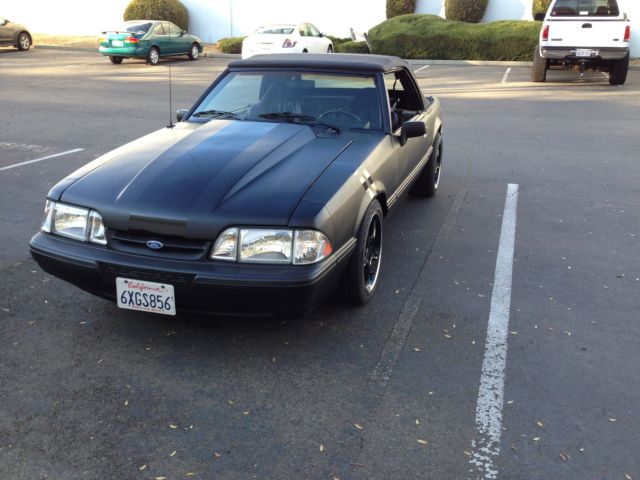1989 Black Ford Mustang Convertible