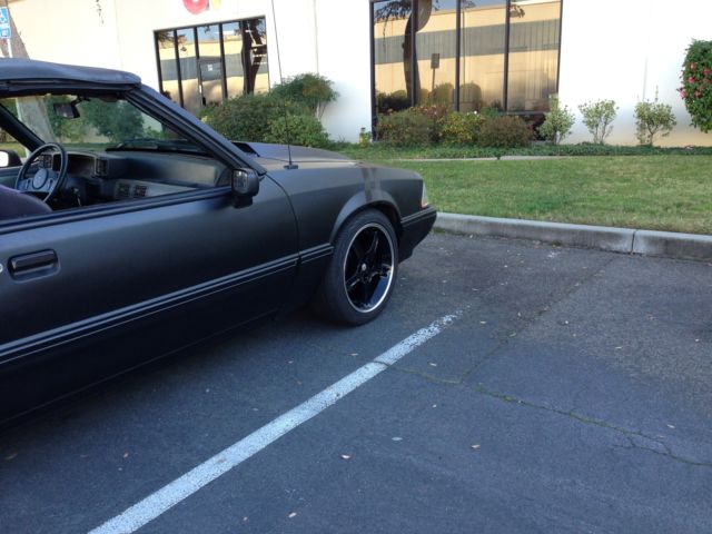 1989 Black Ford Mustang Convertible