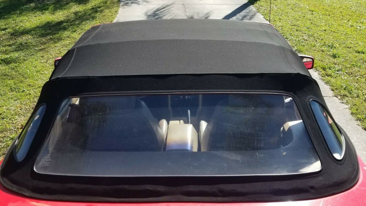 1989 Red Ford Mustang Convertible