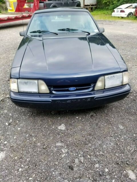 1989 Blue Ford Mustang Coupe