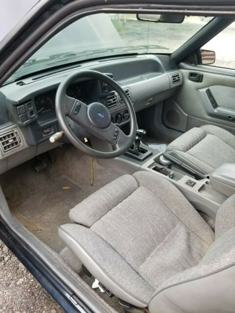 1989 Blue Ford Mustang Coupe