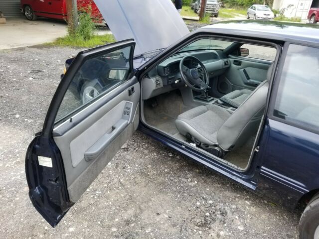 1989 Blue Ford Mustang Coupe