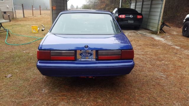 1989 Blue Ford Mustang Coupe