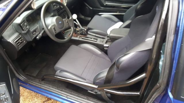 1989 Blue Ford Mustang Coupe