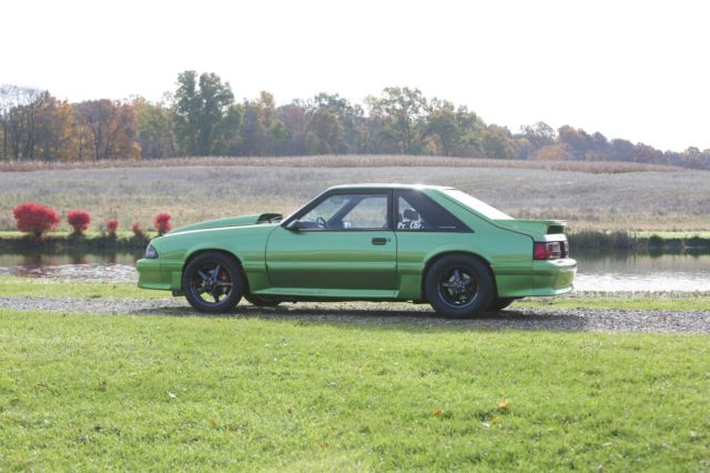 1989 Green Ford Mustang Hatchback