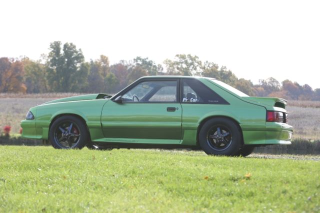 1989 Green Ford Mustang Hatchback