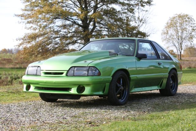 1989 Green Ford Mustang Hatchback