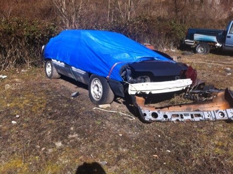 1989 Blue Ford Mustang Coupe