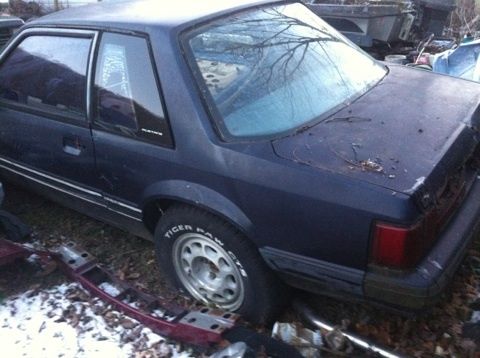 1989 Blue Ford Mustang Coupe