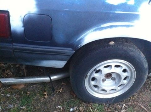 1989 Blue Ford Mustang Coupe