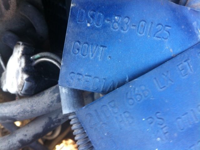 1989 Blue Ford Mustang Coupe