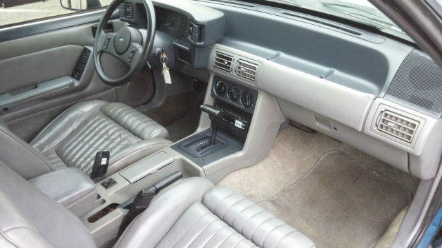1989 Blue Ford Mustang Convertible