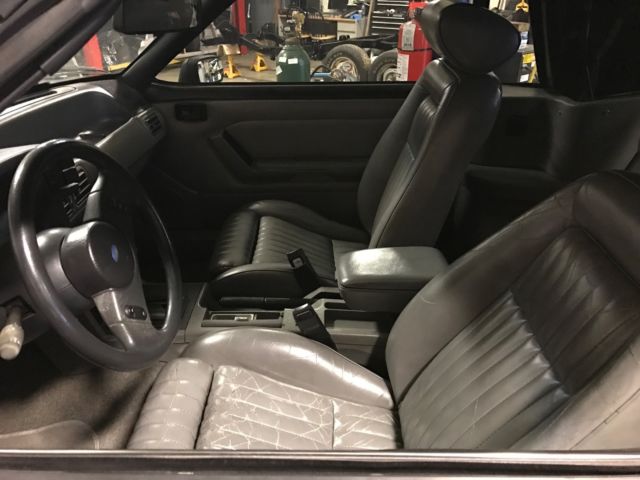 1989 Blue Ford Mustang Convertible