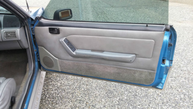 1989 Blue Ford Mustang Convertible