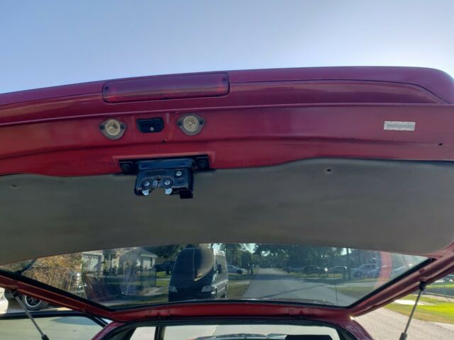 1989 Red Ford Mustang Hatchback