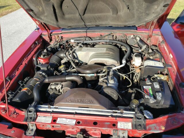 1989 Red Ford Mustang Hatchback
