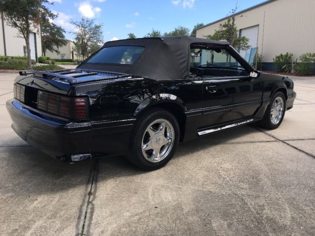 1989 Black Ford Mustang Convertible