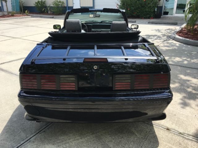 1989 Black Ford Mustang Convertible