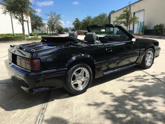 1989 Black Ford Mustang Convertible