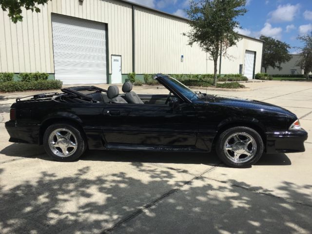 1989 Black Ford Mustang Convertible