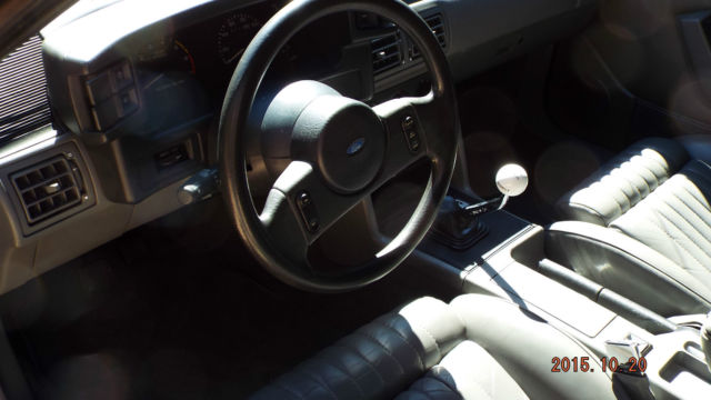 1989 Red Ford Mustang Convertible