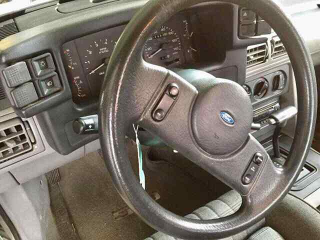 1989 White Ford Mustang Hatchback