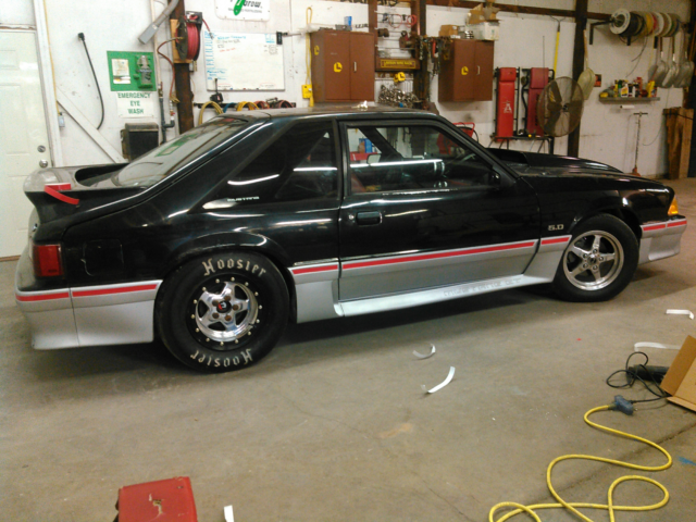 1989 Black Ford Mustang Hatchback