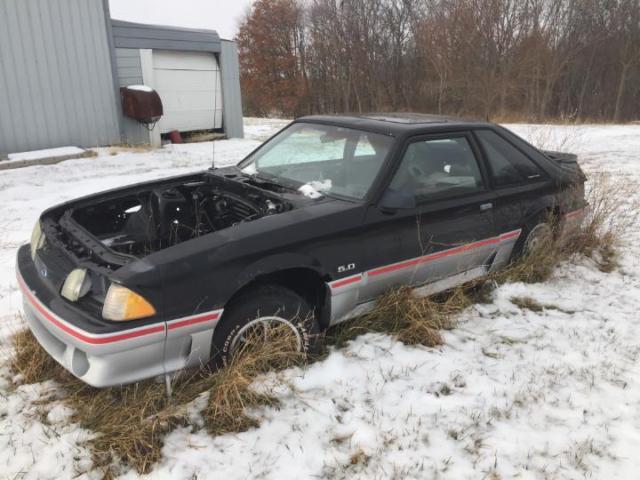 1989 Black Ford Mustang Hatchback