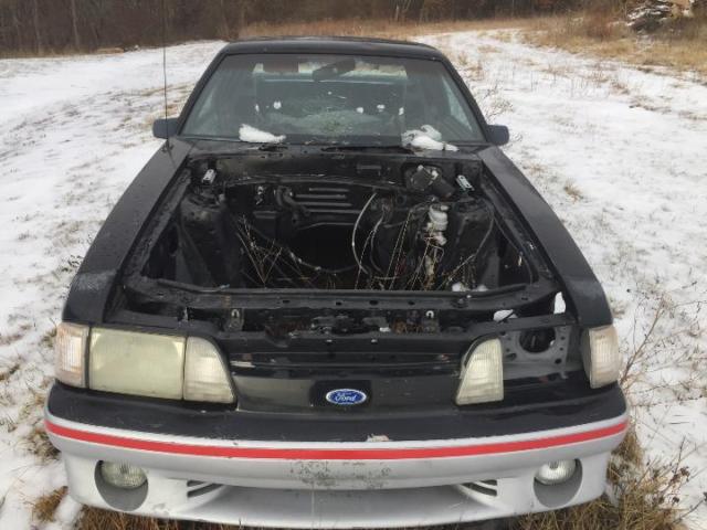 1989 Black Ford Mustang Hatchback