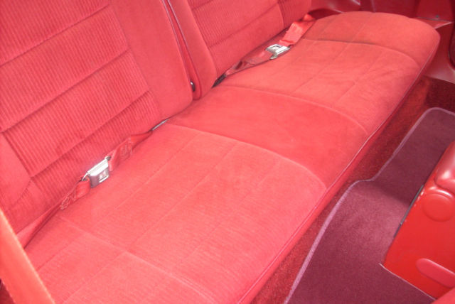 1989 Burgundy Ford Mustang Hatchback