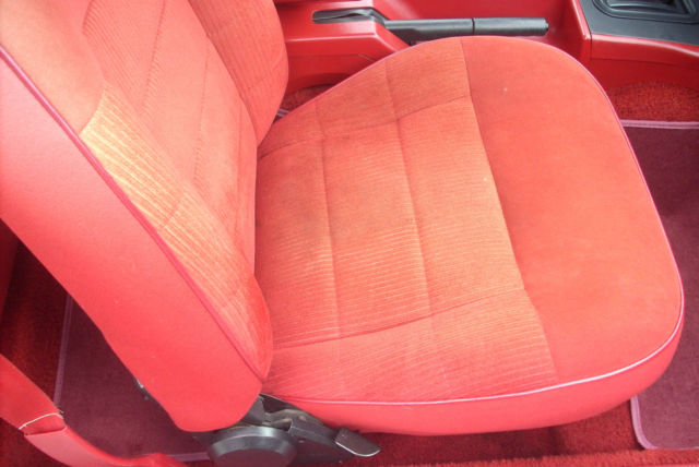 1989 Burgundy Ford Mustang Hatchback