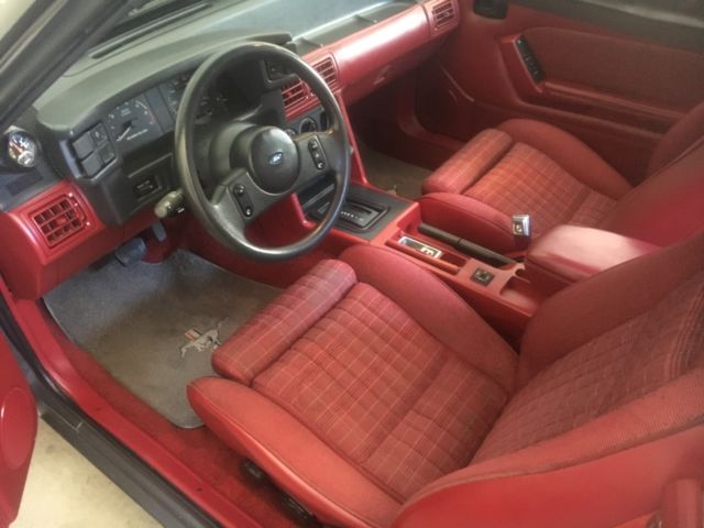1989 Dark Gray Metallic Ford Mustang Convertible