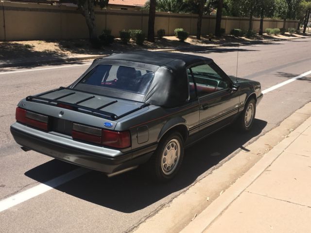 1989 Dark Gray Metallic Ford Mustang Convertible