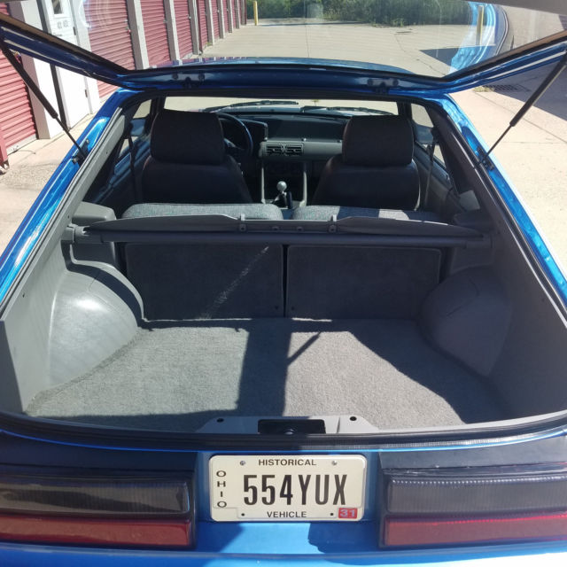 1989 Blue Ford Mustang Hatchback