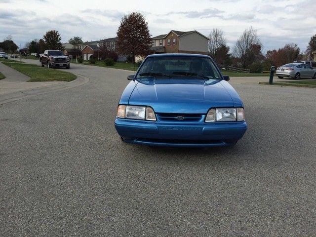 1989 Blue Ford Mustang Hatchback